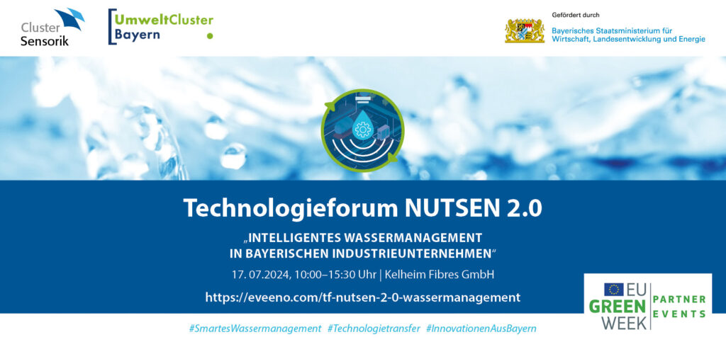 Cover picture of the NUTSEN 2.0 technology forum on intelligent water management  